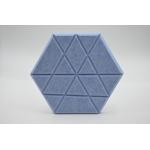 Customized PET Hexagon Acoustic Panel Noise Reduction For Commercial Spaces for sale