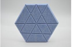 China Customized PET Hexagon Acoustic Panel Noise Reduction For Commercial Spaces supplier