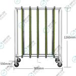 SMT ESD PCB Trolley PCB Storage Trolley for sale