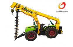 China Tower Erection Tools 100HP Tractor Mounted Digger Machine With Crane / Auger supplier