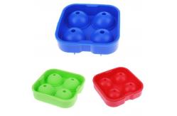 China Sustainable Food Grade Silicone Ice Mold With 4x4.5cm Ball Capacity supplier