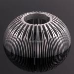 Silver Professional Heat Sink Aluminum Profiles Round Shape Anodized Surface for sale