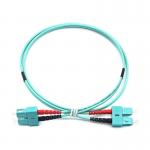 LSZH Duplex Fiber Optic Patch Cord SC PC to SC PC OM3 Multimode for sale