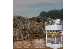 China Recycled  2000 Mm Compressed Wood Pallet Machine For Waste Wood supplier