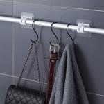 Strong Suction Houseware Plastic Products Adhesive Wall Hooks Sets