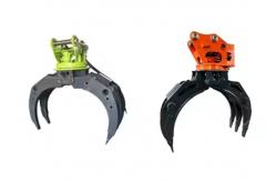 China Multifunctional Digger Hydraulic Rock Grab Attachment Q355B Excavator Log Grapple supplier