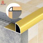 Round Shape Aluminum Floor Edge Trim Anodized Edge Ceramic Trim Line for sale