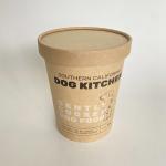 Disposable Hot Soup Paper Cup With Lid 32oz 960ml Kraft Packaging Containers for sale