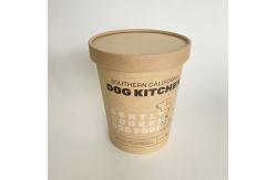 China Disposable Hot Soup Paper Cup With Lid 32oz 960ml Kraft Packaging Containers supplier
