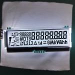 3.3V Custom Segment LCD Display TN Transflective White Backlight For Electricity Meter for sale