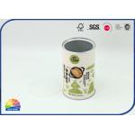 Metal Bottom Composite Paper Tube With Aluminum Foil Inside Liner for sale