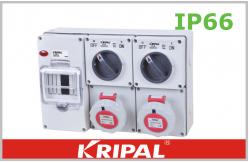 China Hoseproof Industrial Power Socket IP66 Pin And Sleeve Connectors supplier