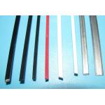 1.2mmX3.0mm Flat Plastic Coated Wire White Black Polyester Carbon Steel Core for sale