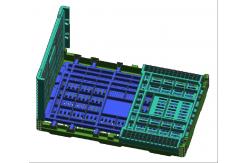 China Collapsible Agriculture Fruit And Vegetable Plastic Crates Mesh Style supplier