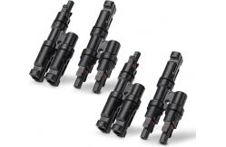 China Waterproof Y Solar PV Connectors Practical FMM+MFF 2 Pairs Lightweight supplier