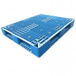 HDPE Recyclable Euro Plastic Pallet Blue Lightweight Moulded Pallets for sale