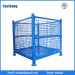 Steel Pallet Box Metal Mesh Container Lockable Storage Roll Wire Mesh Cage