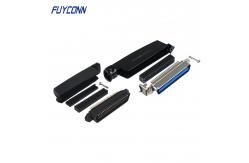 China 25 Pairs 50pin Male IDC Ribbon Connector With L Shape Plastic Hood supplier