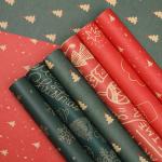 CMYK Compatible Gift Wrapping Paper With Matte Finish for sale