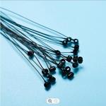 Black Security Loop Tag Fastener , Barrel Ends Plastic Snap Lock Pin Loop for sale