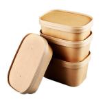 Disposable Food Takeaway Box Sugarcane Bagasse Food Container With Cover for sale