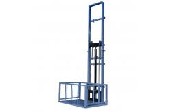 China 1 Ton Hydraulic Single Guide Rail Freight Elevator For Warehouse supplier