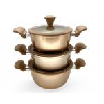 4.5mm Durable Aluminum Pot 40cm Induction Bottom Cookware Set for sale