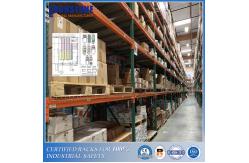 China Roll-formed Teardrop Design Pallet Rack With Strict RMI Specifications supplier
