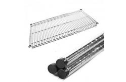China Movable ESD Storage Shelves Single / Double Peak Wire Structure With Caster / Handle supplier