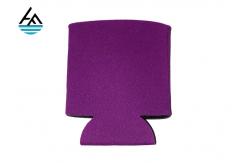 China Custom Neoprene Can Holder Neoprene Beer Can Cooler Stitched Fabric Edges supplier