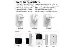 China Low Power Tuya Video Doorbell 180° Night Vision Remote Control Doorbell supplier