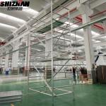 Customized Mobile Steel Scaffold Aluminium Access Tower diagonal pipe