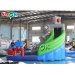 Inflatable Bouncy Slides Custom Backyard Robot Themed Inflatable Water Slide With Pool