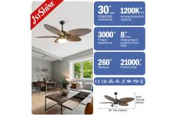China Home Office 2- 1stshine Classical Style Electric Ceiling Fan with Lamp supplier