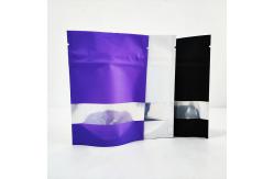 China Biodegradable Food Packaging Bag Resealable Printed Standup Pouch Bags with window supplier