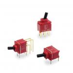 Stable Electrical Toggle Switches 2U Series Brass Gold Plated Terminals -30℃ To 85℃ for sale