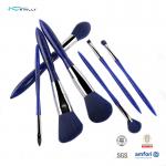 7pcs Luxury Plastic Handle Makeup Brushes Customized Logo Cosmetic Brushes for sale