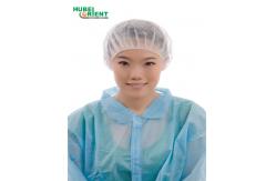 China Single Use Free Size Non Woven Bouffant Cap With Single Elastic supplier