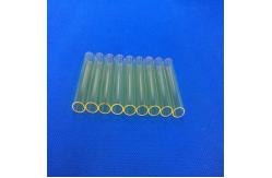 China Yellow Optical Pump Transparent Quartz Tube Of Laser Spare Parts supplier