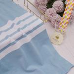 Sweat Absorbing Knitted Pique Fabric , 225cm Tight Woven Striped Knitted Fabric for sale