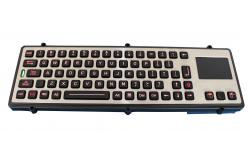 China Backlight sealed & ruggedized Industrial Keyboard With Touchpad RoHS CE FCC IP65 supplier
