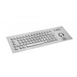 Dynamic Waterproof Stainless Steel Keyboard With Trackball