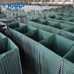 Military Welded Mesh Gabion 50x50mm Hesco Barrier for sale