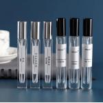 18*106mm Glass Cosmetic Containers 10ml Spray Perfume Bottles TUV Lightweight for sale