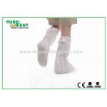 PP Coated CPE Disposable Boot Cover With Non Slip PVC Sole Disposable Use Boot Cover for sale