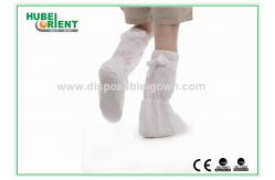 China Skid Resistant CPE Disposable Boot Cover 80g/m2 With PVC Sole supplier