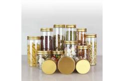 China Transparent Aluminium Lid Frosted Plastic Bottles 500g supplier