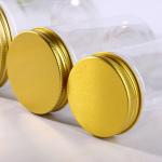 800ML 85mm Diameter Caliber Golden Plastic Screw Cap Jars