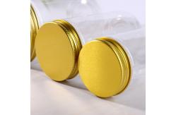China 800ML 85mm Diameter Caliber Golden Plastic Screw Cap Jars supplier