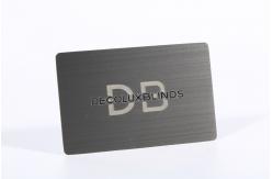 China Reverse Etching Embossing SS Metal Business Cards Mirror Effect supplier